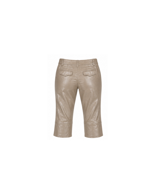 Plein Sud Pearl Leather Capri Pants