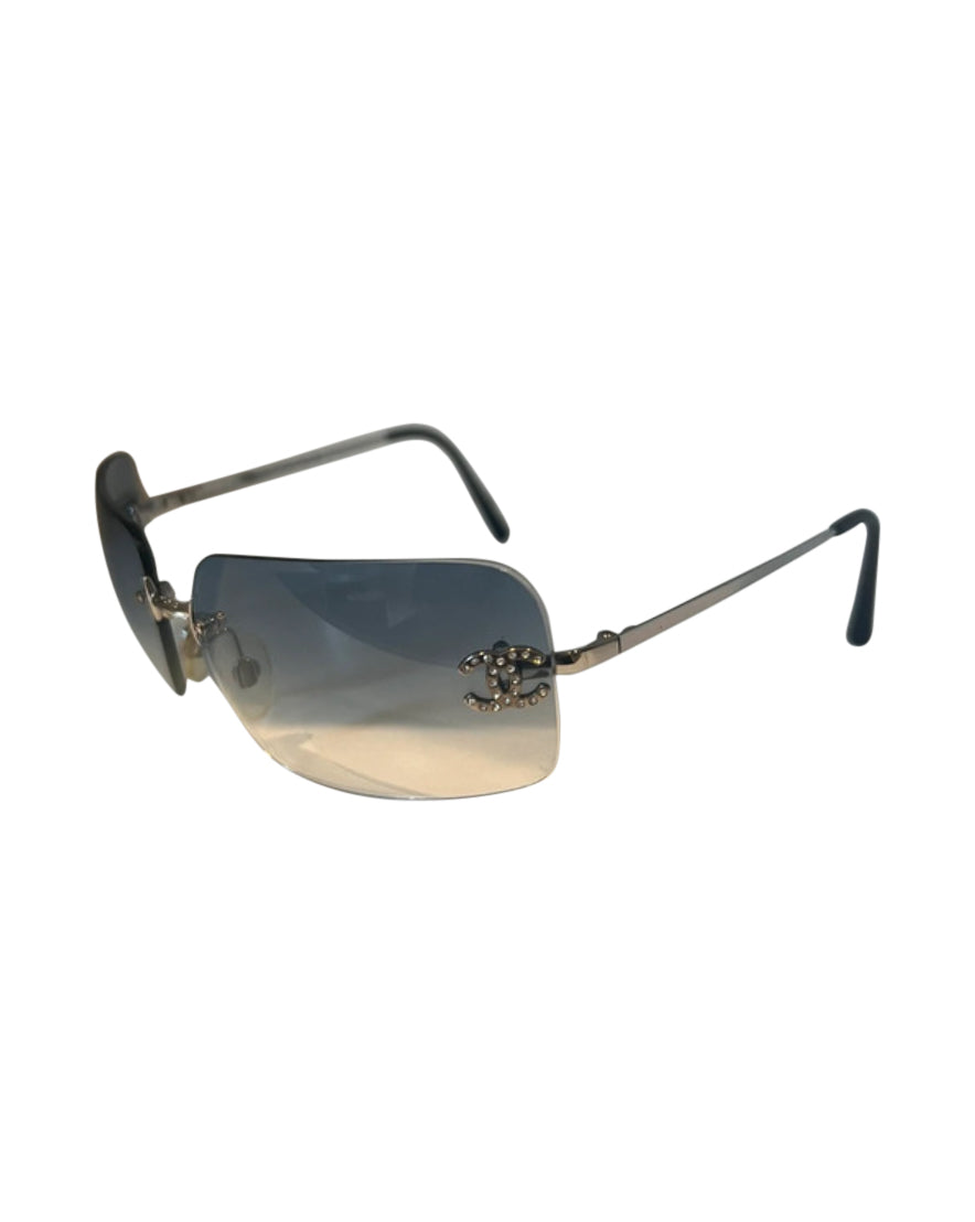 Chanel Frameless CC Crystal Sunglasses