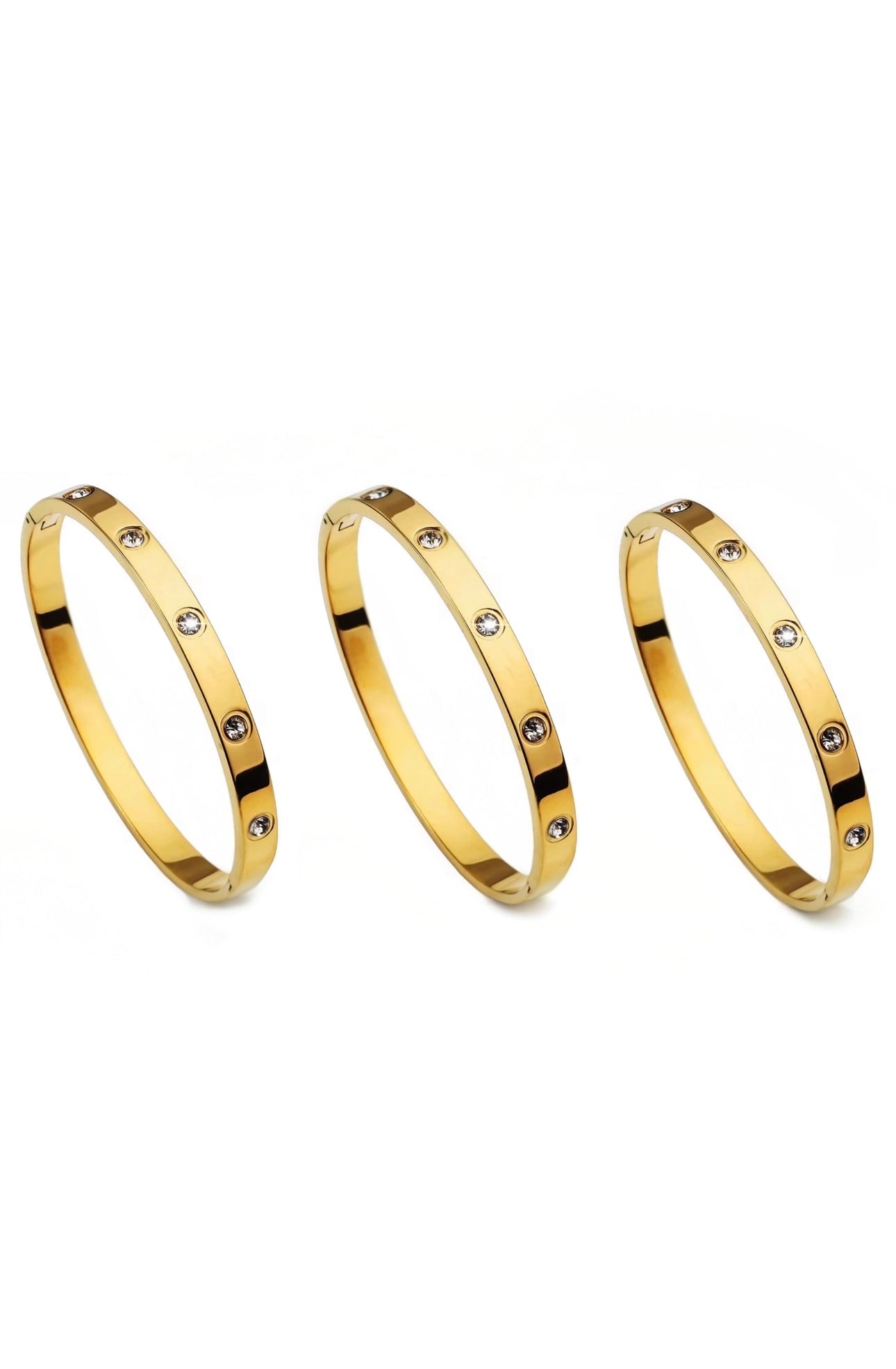 18K GOLD PLATED BANGLE SET