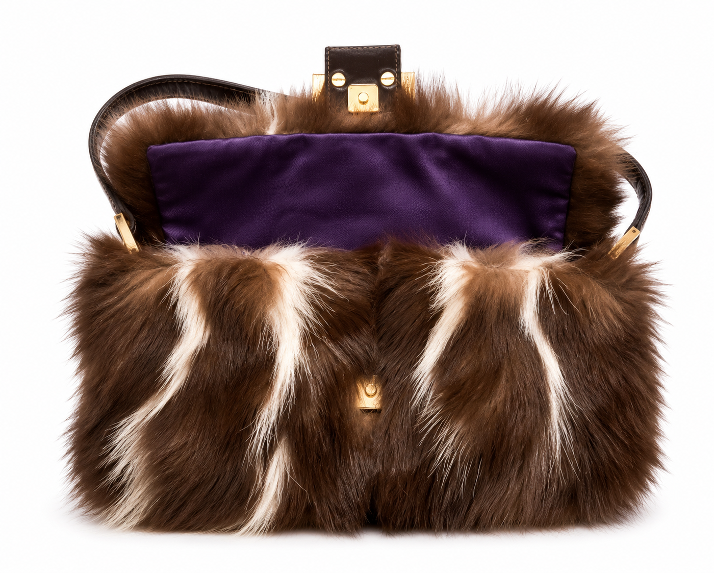 Fendi 2012 Faux Fur Baguette Bag