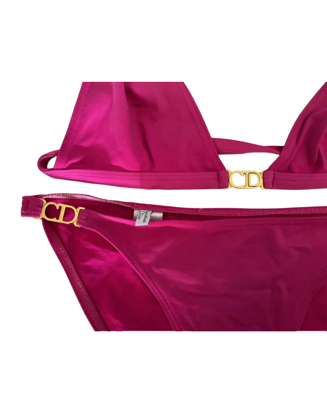 Christian Dior Pink Logo Bikini