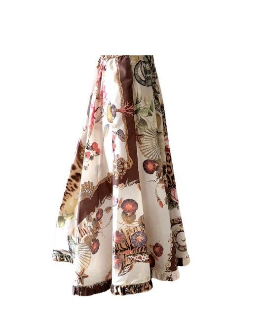 Roberto Cavalli 2005 Runway Floral Maxi Skirt