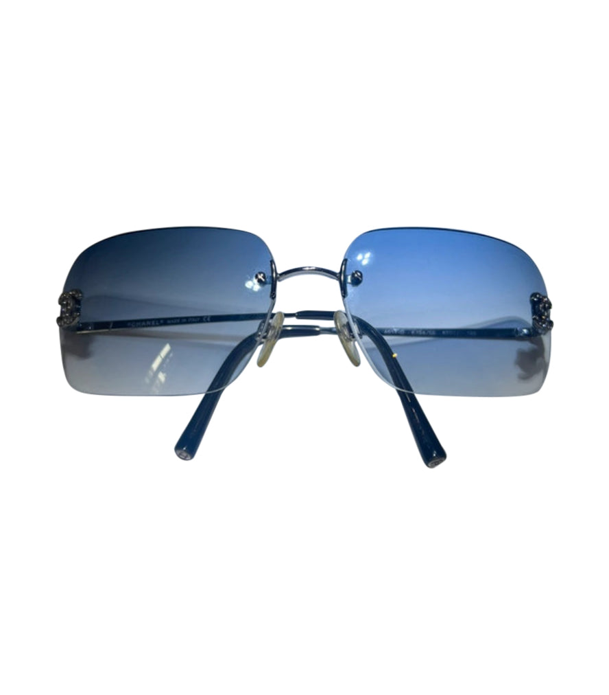 Chanel Frameless CC Crystal Sunglasses