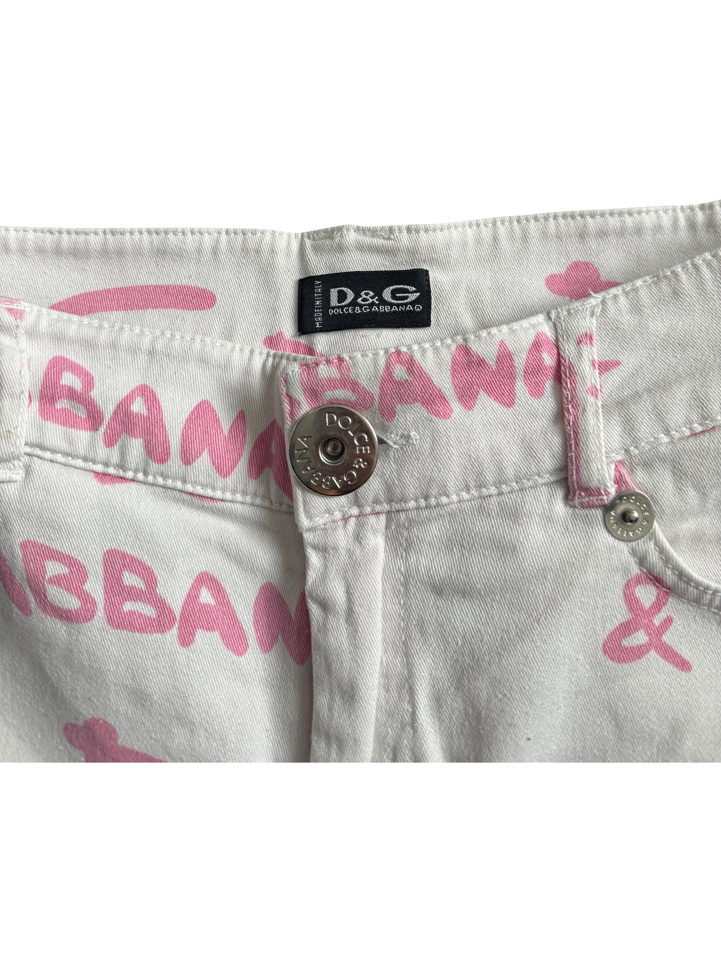 Dolce& Gabbana Graffiti Mini Skirt