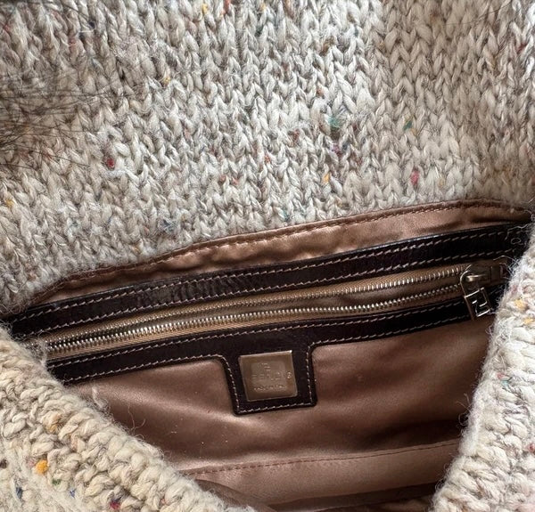 Fendi Goat Hair And Wool 2009 Baguette Bag