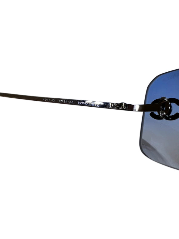 Chanel CC Frameless Blue Sunglasses