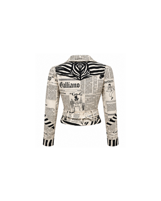 John Galliano 2000 Newspaper Jacket