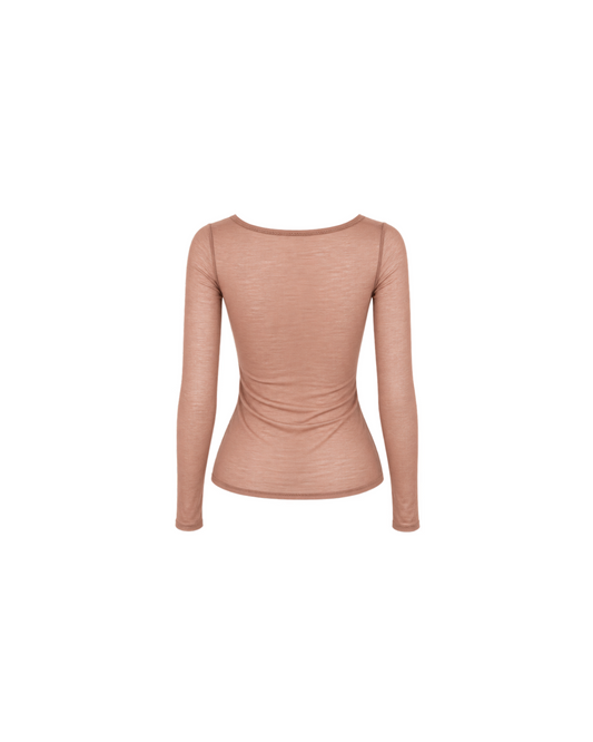 Gucci By Tom Ford 2003 Mesh Twist Longsleeve Top