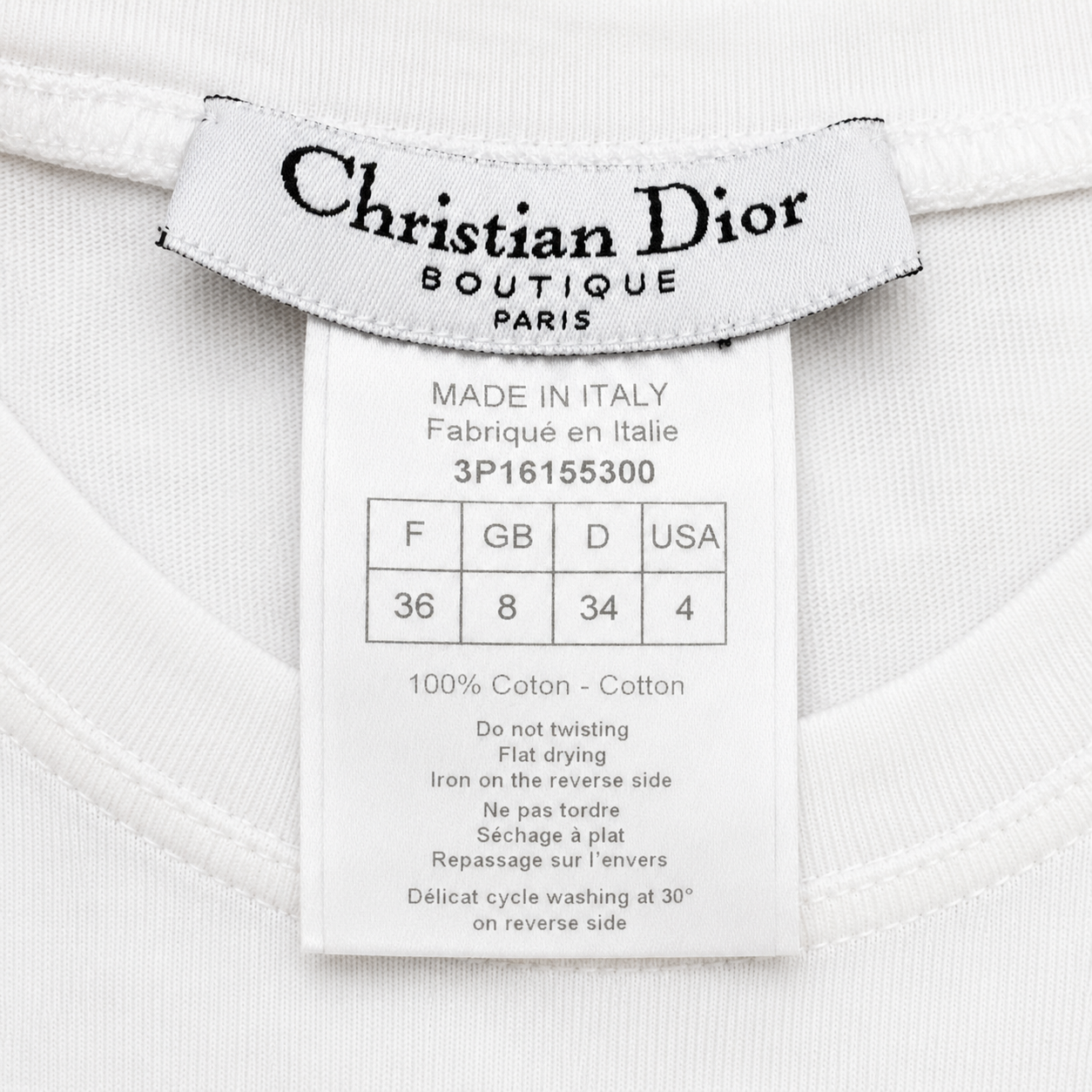 Christine Dior J’adore Dior By John Galliano Tank Top Blue and White