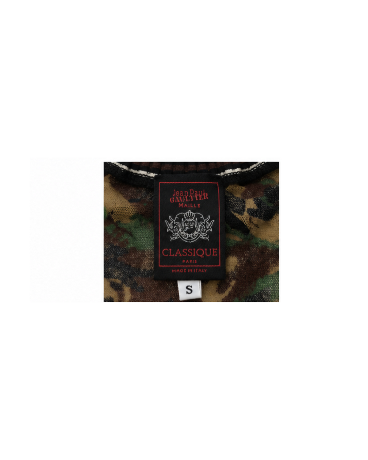 Jean Paul Gaultier Camouflage Mesh Bomber And Sarong Wrap Skirt Set