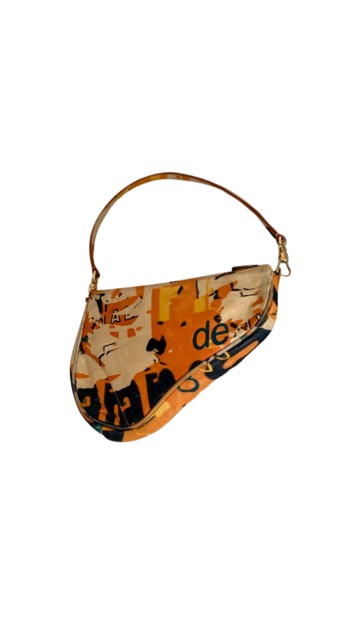 Christian Dior John Galliano Graffiti Saddle Bag
