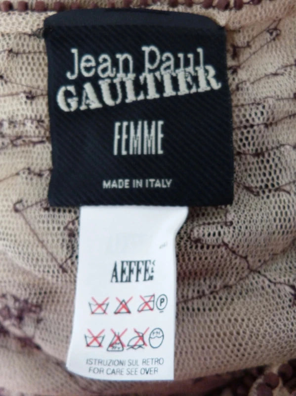 Jean Paul Gaultier Wooden Beads Embroidery Dress