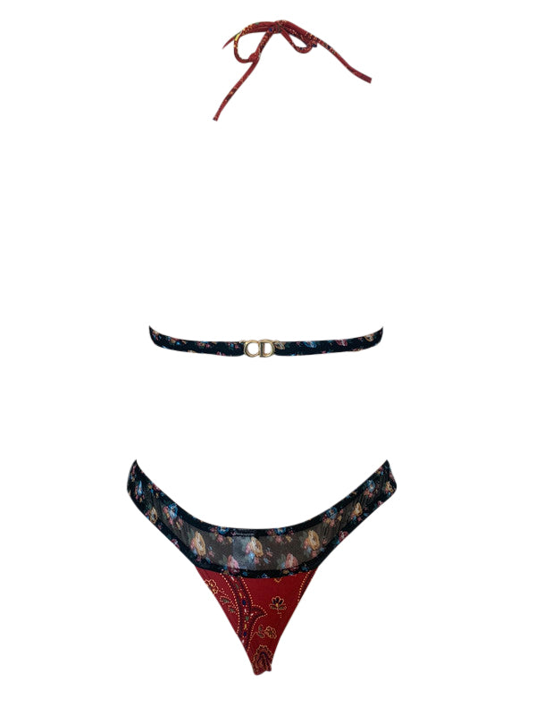 Christian Dior Russian Paisley Flowers Bikini