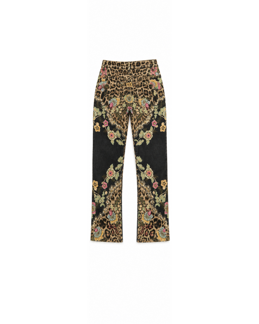 Roberto Cavalli 2003 Floral Leopard Jeans