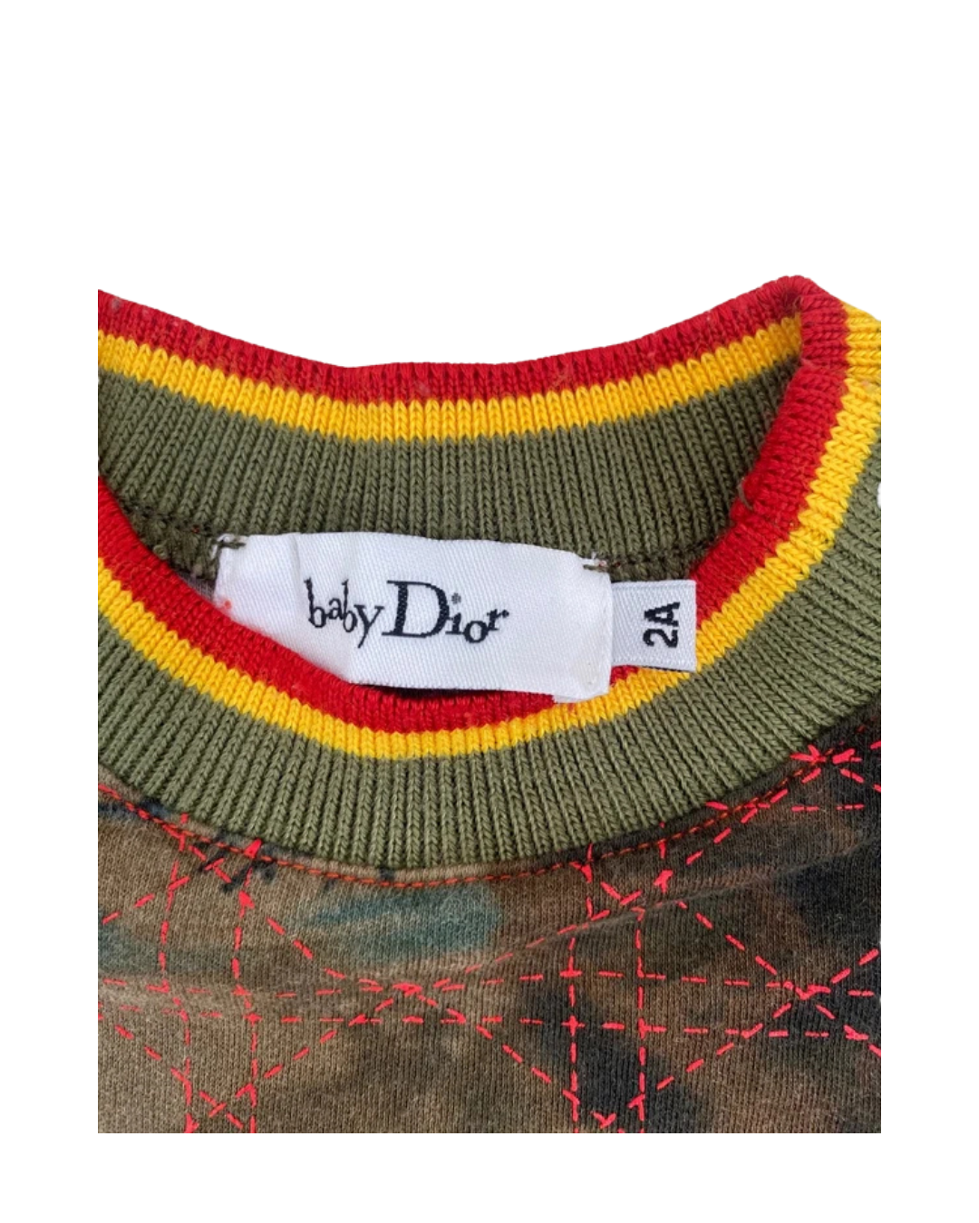 Christian Dior Rasta Camouflage Longsleeve Top 2Y