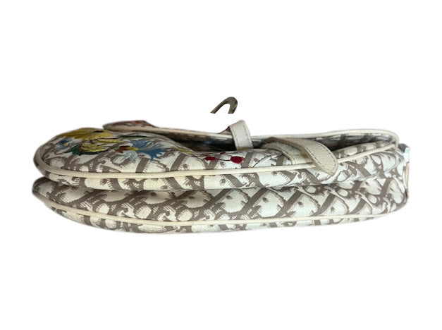 Christian Dior Diorissimo Spring 2005 Flower Monogram Saddle Bag