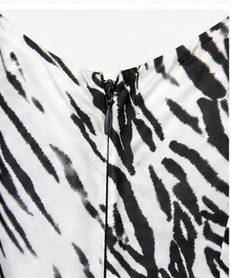 Versace 2005 Zebra Print Maxi Dress
