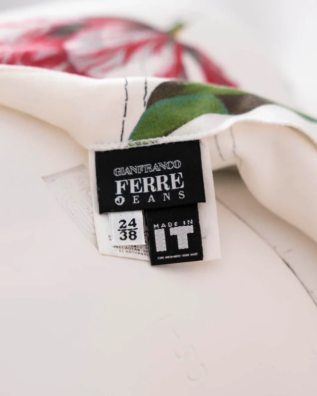Gianfranco Ferre Floral Capri Pants