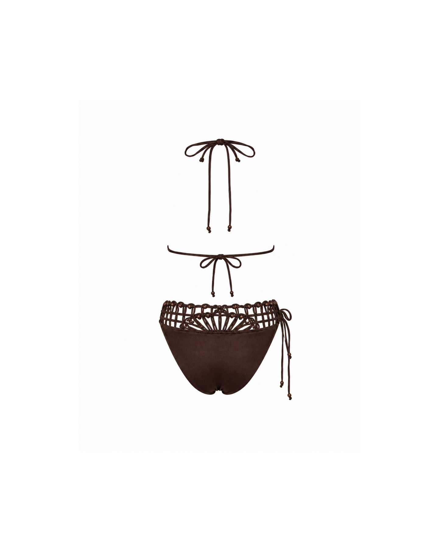 La Perla Crochet Bikini and Belt Set