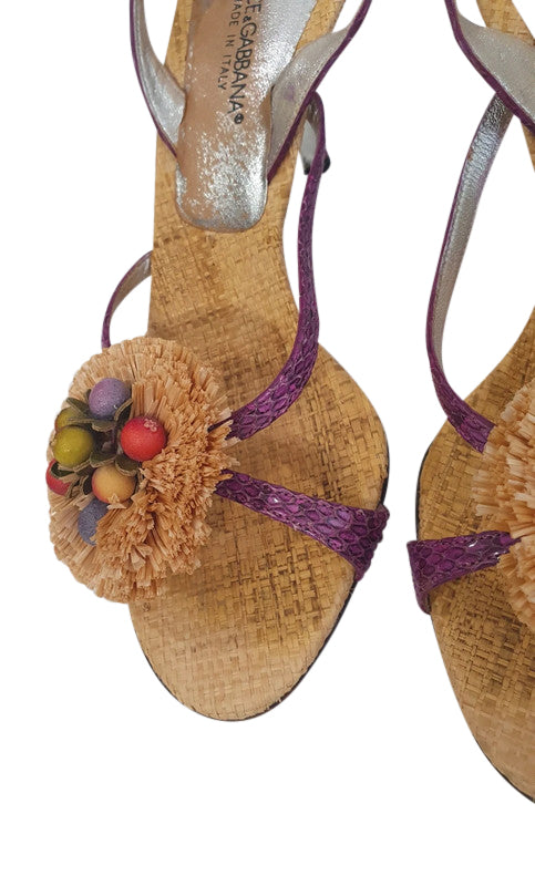 Dolce&Gabbana Raffia Sandals