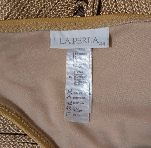 La Perla Golden Crochet Swimsuit