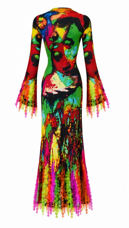 Jean Paul Gaultier Psychedelic Pop Art Dress