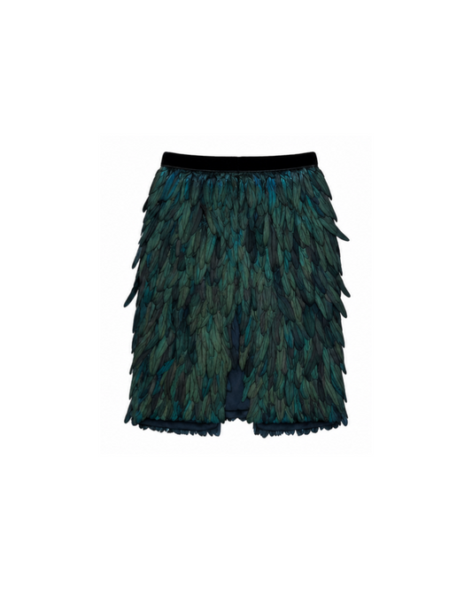 Gucci By Tom Ford 2012 Feather Midi Skirt