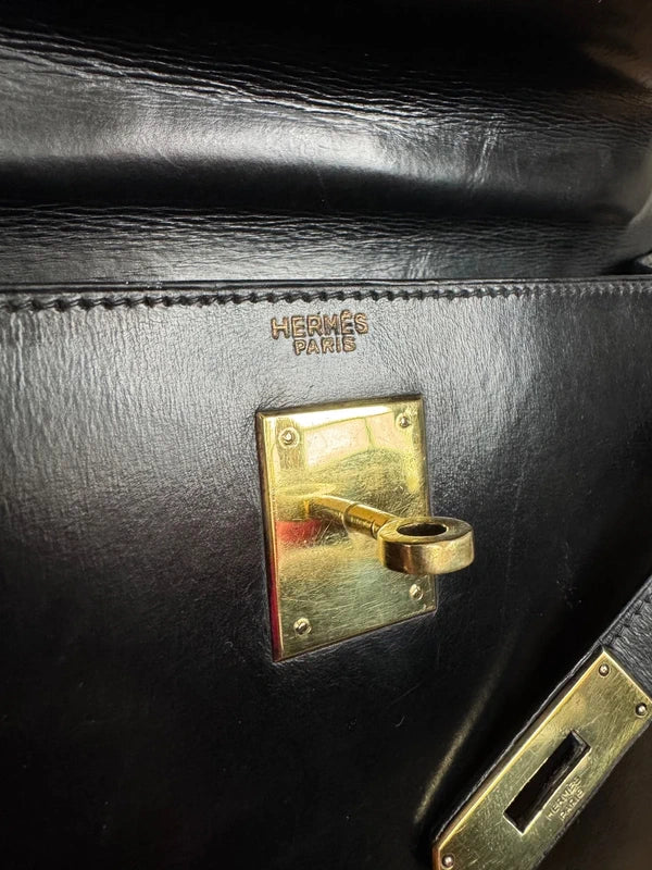Hermes Kelly Sellier 28 Noir