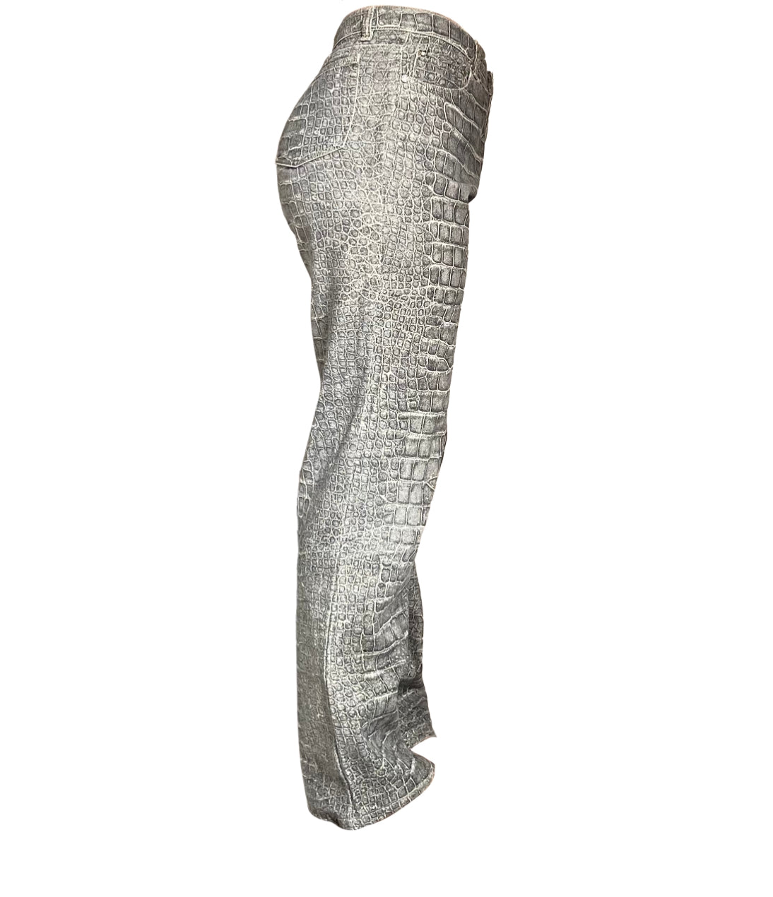 Roberto Cavalli crocodile print bottoms