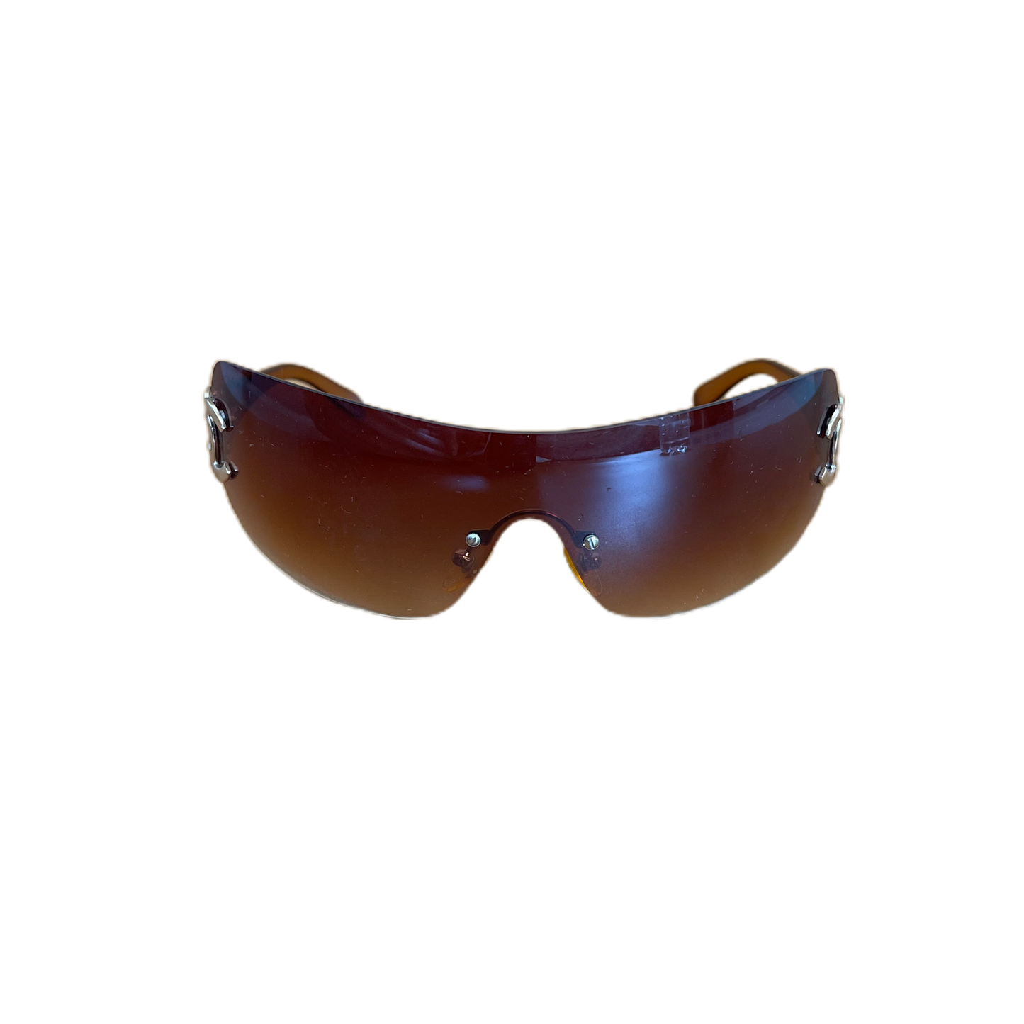 Brown Chanel Sunglasses With Gold CC Logo