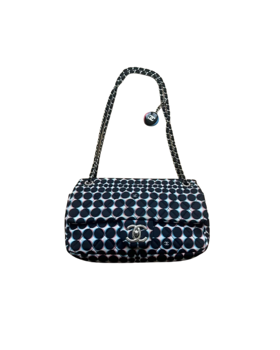 Chanel Timeless Polka Dot Single Flap Bag
