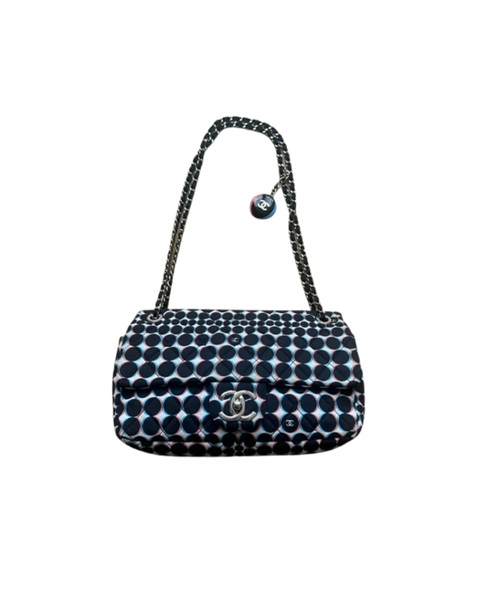 Chanel Timeless Polka Dot Single Flap Bag