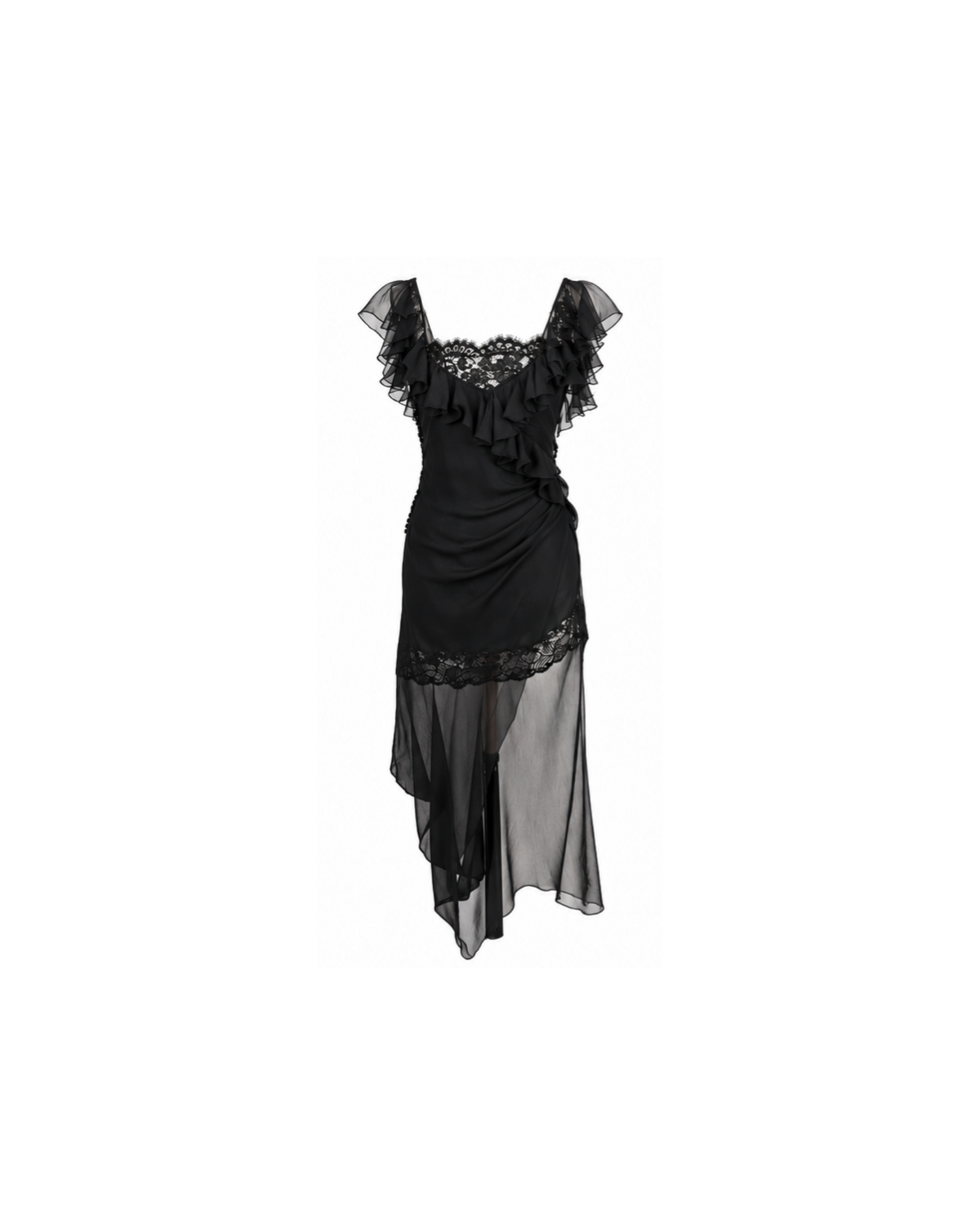 Christian Dior By John Galliano Asymmetrical Silk Dress