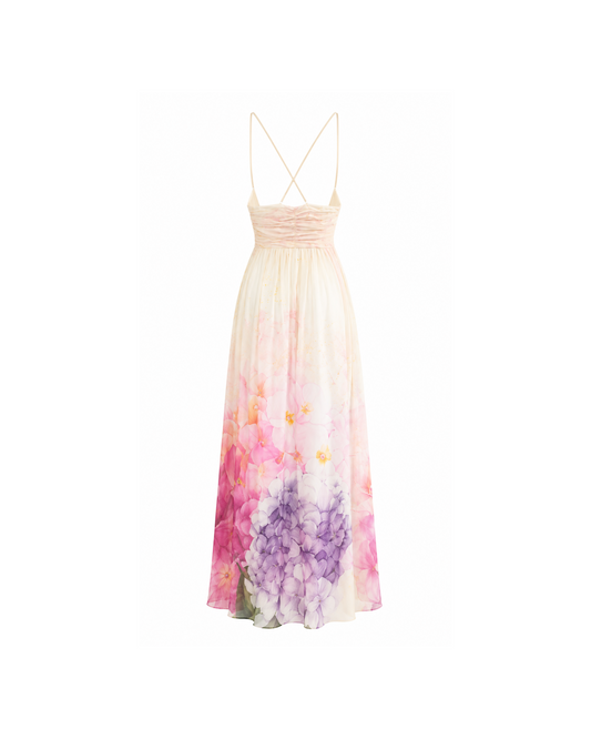 Roberto Cavalli Floral Maxi Silk Dress