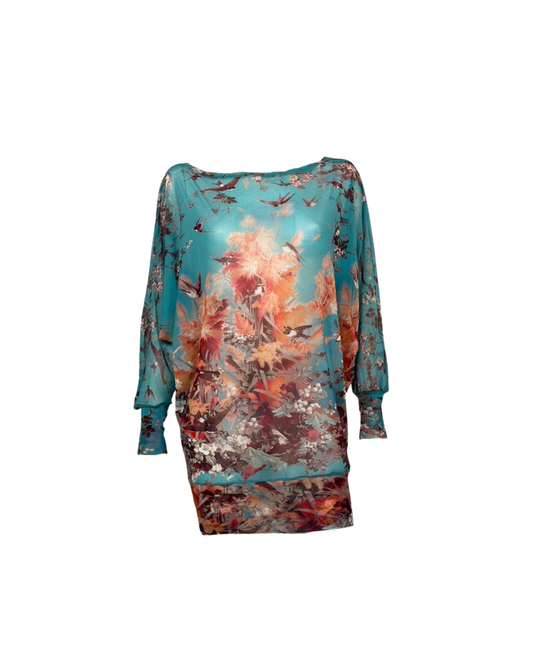 Jean Paul Gaultier Soleil Nature Print Dress