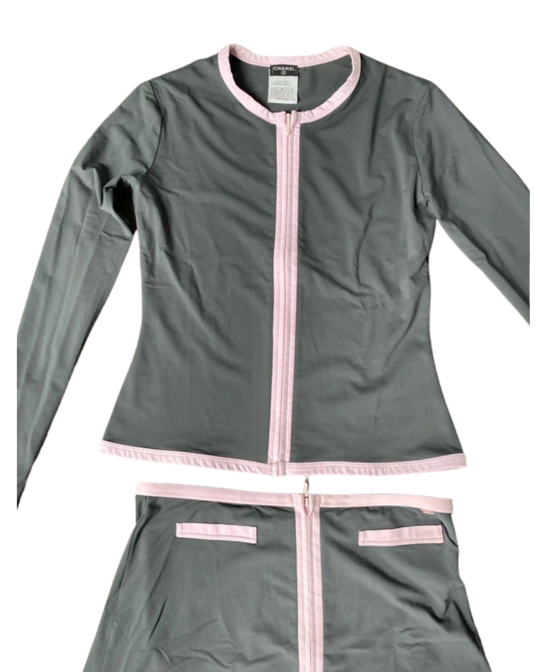 Chanel 2002 Three Piece Skirt, Top& Jacket Set