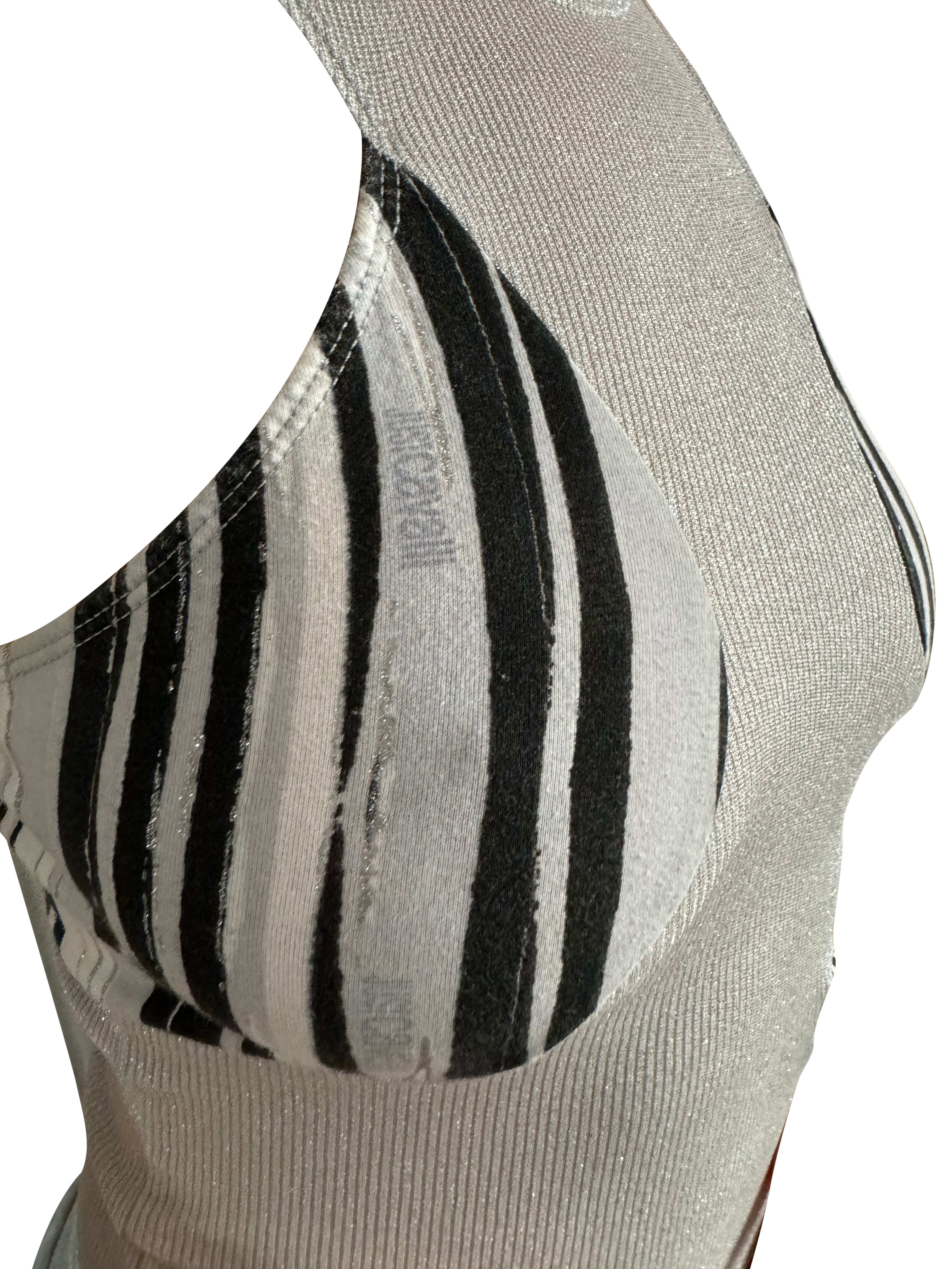 Roberto Cavalli Glitter Open Back Top