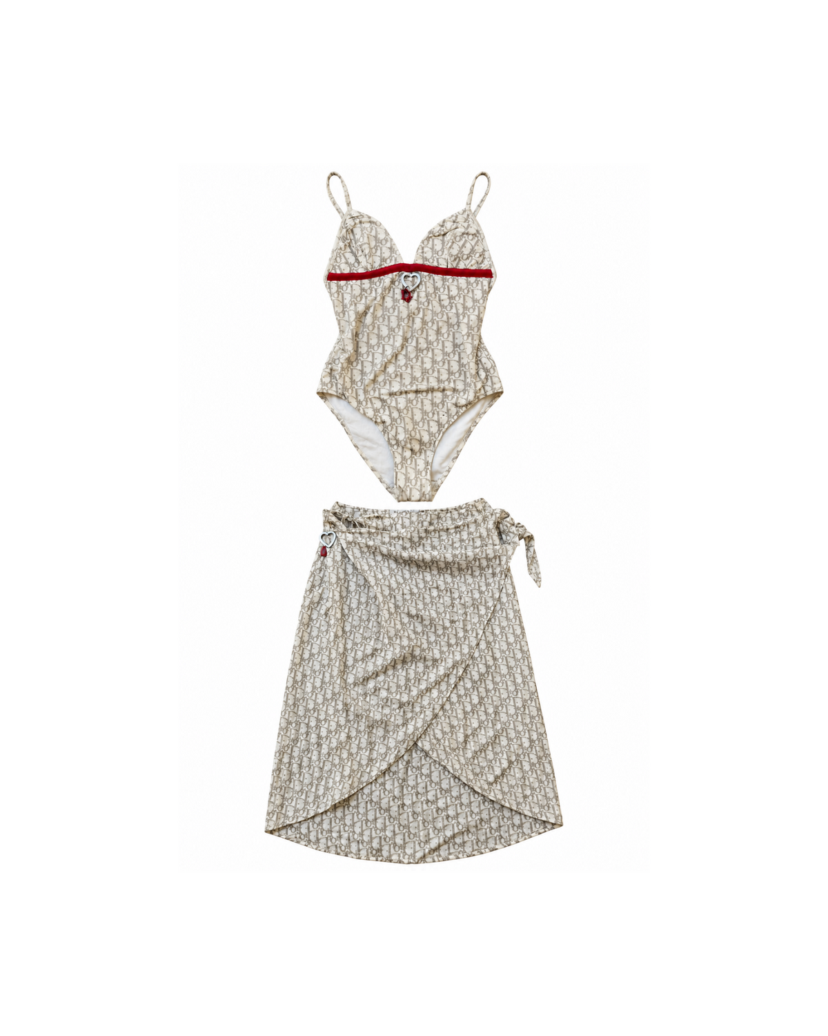 Christian Dior By John Galliano Diorissimo Swimsuit And Sarong Set