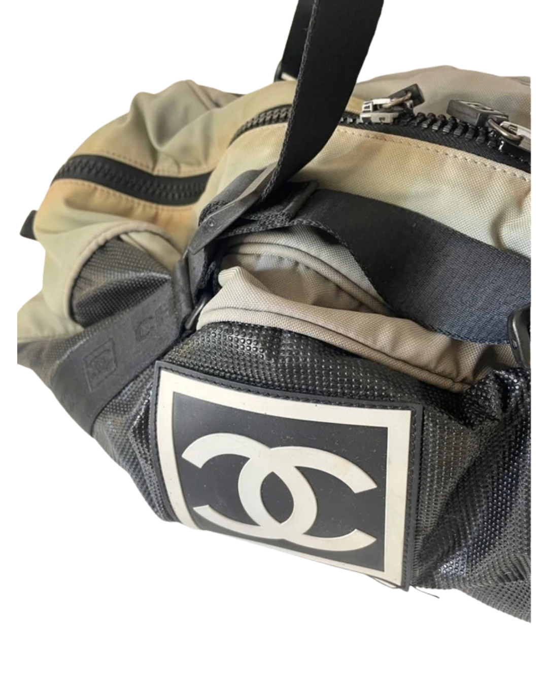 Chanel Logo Sport Boston Bag