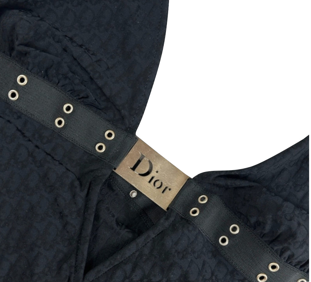 Christian Dior Buckle Monogram Swimsuit