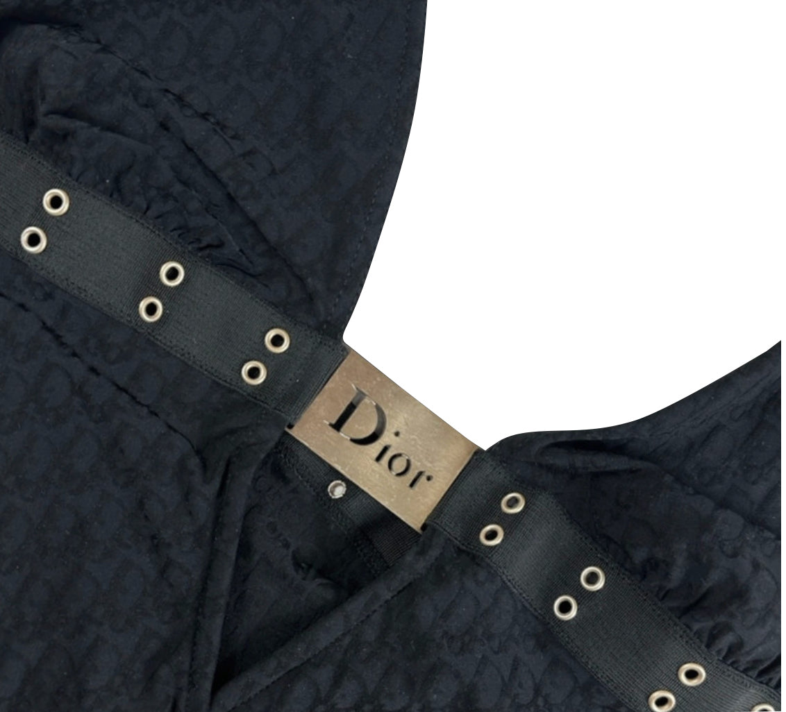 Christian Dior Buckle Monogram Swimsuit