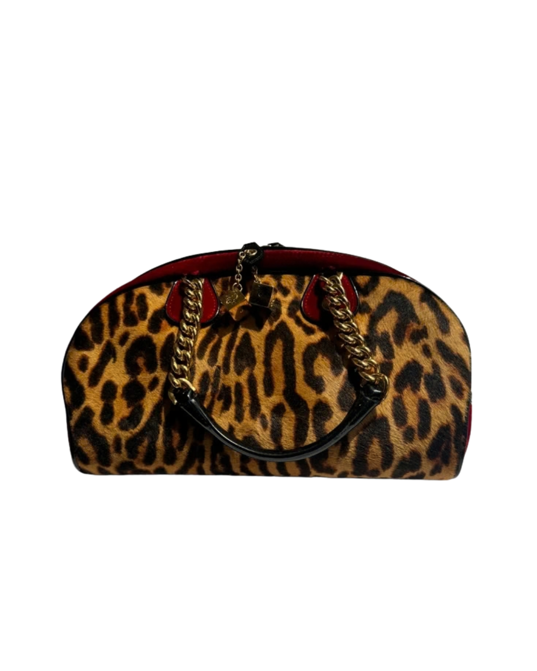 Christian Dior by John Galliano 2004 Cheetah Gambler Dice Bowler Bag