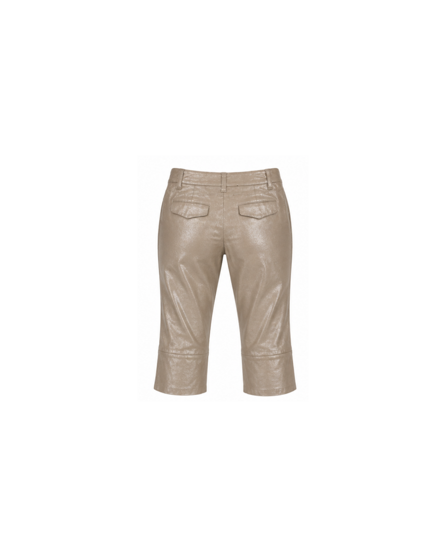 Plein Sud Pearl Leather Capri Pants