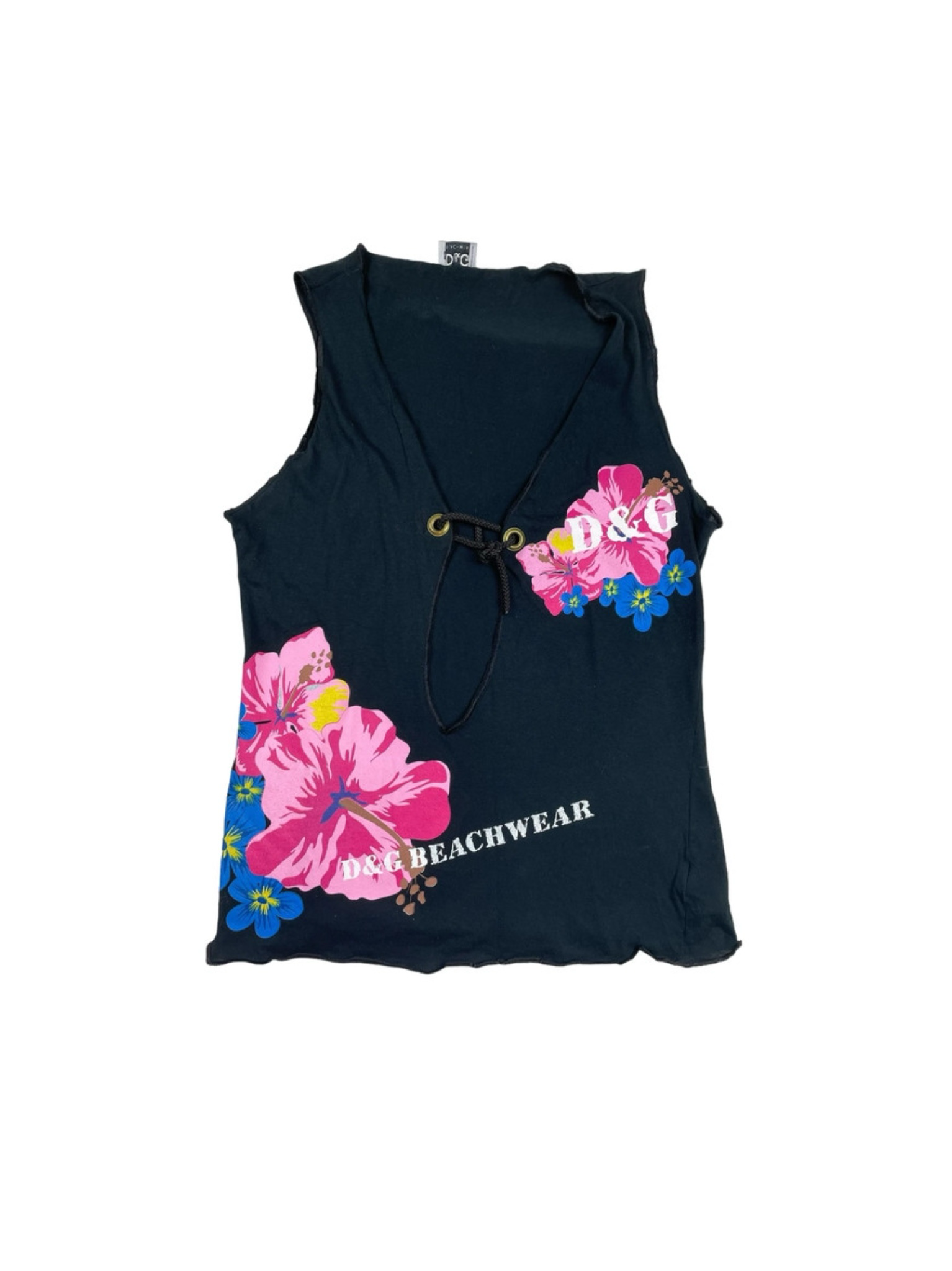 Dolce& Gabbana Floral Logo Tank Top