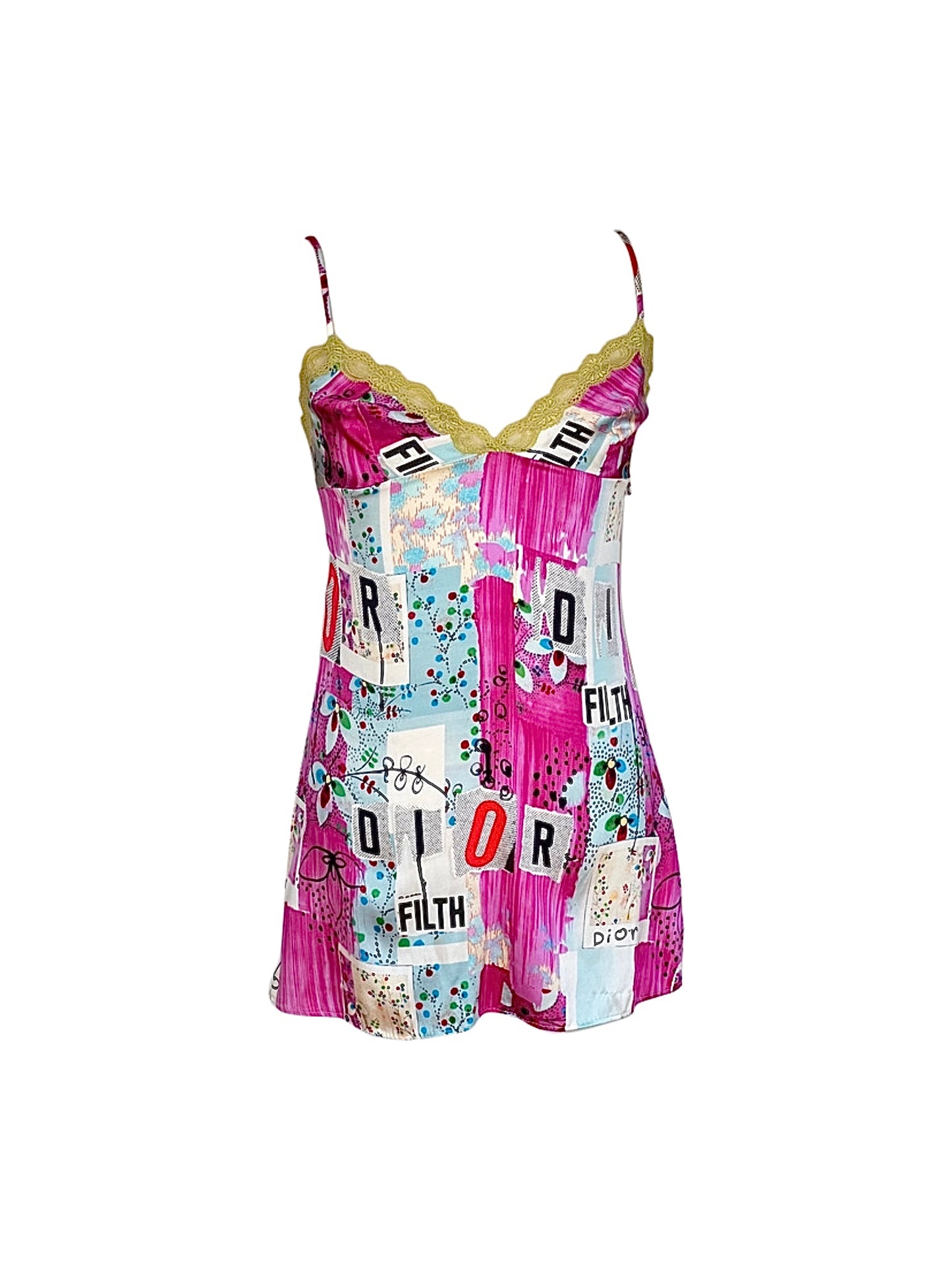 Christian Dior By John Galliano Filth Mini Lace Dress