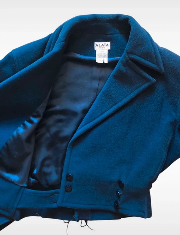 Azzedine Alaia Cropped Coat Jacket