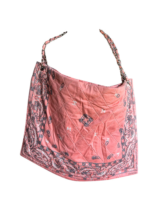 Chanel Pink Bandana Shoulder Bag