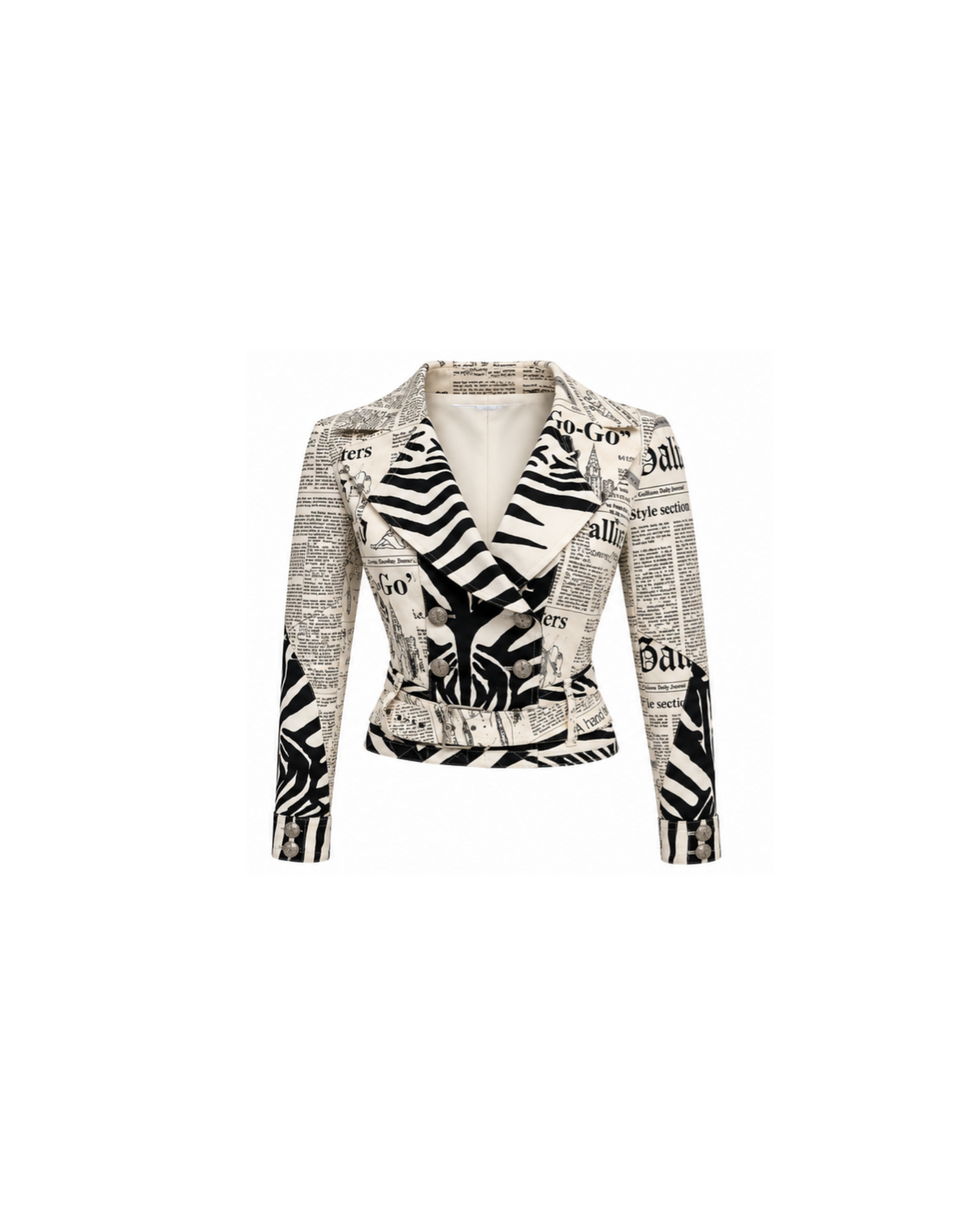 John Galliano 2000 Newspaper Jacket