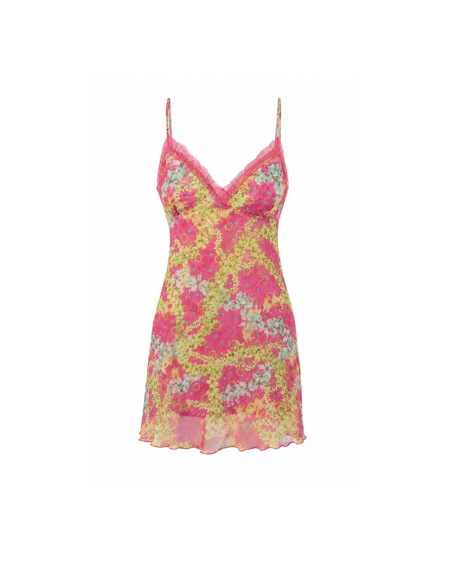 Versace Flower Lace Mini Dress