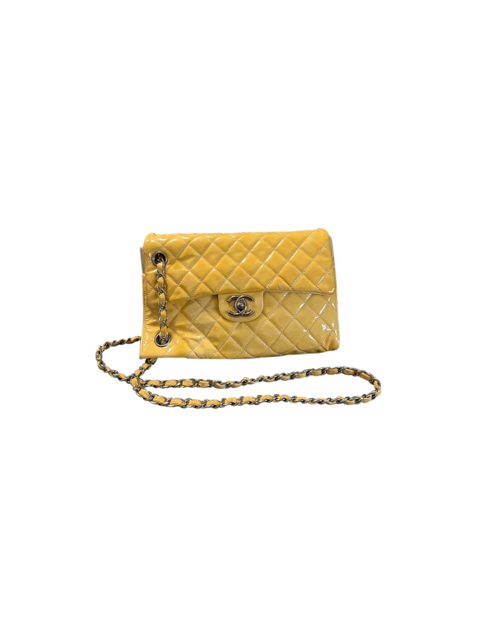 Chanel Upside Down Patent Leather Bag